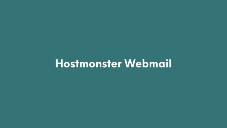 Hostmonster Webmail