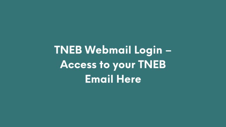 TNEB Webmail Login
