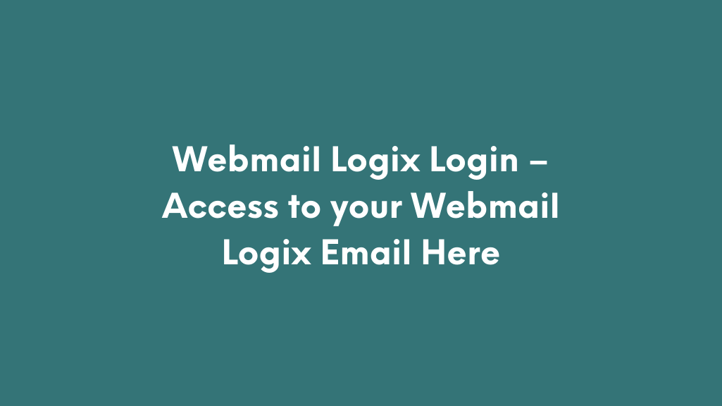 Webmail Logix Login