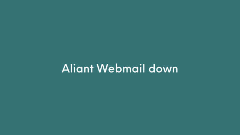 Aliant Webmail down