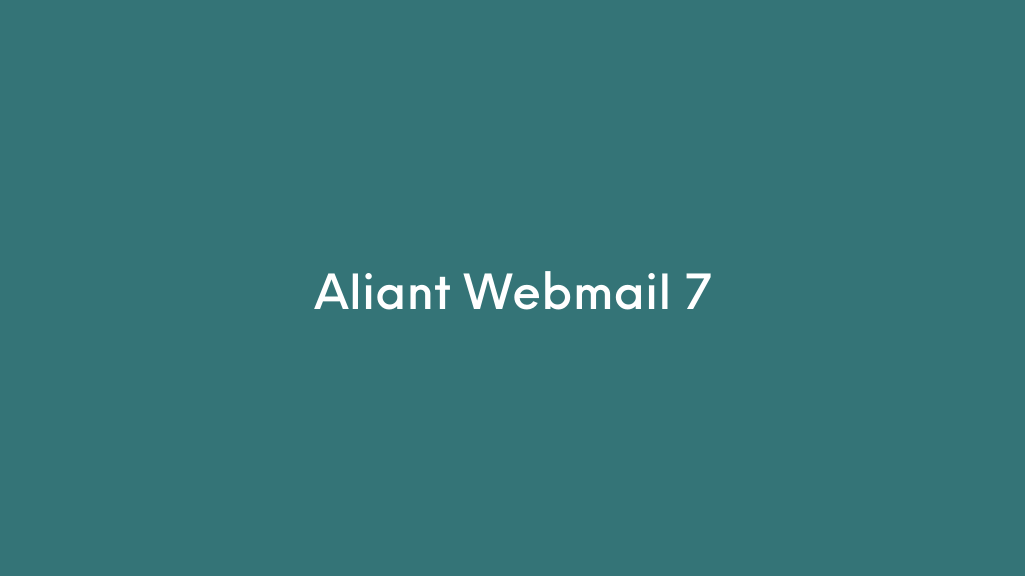Aliant Webmail