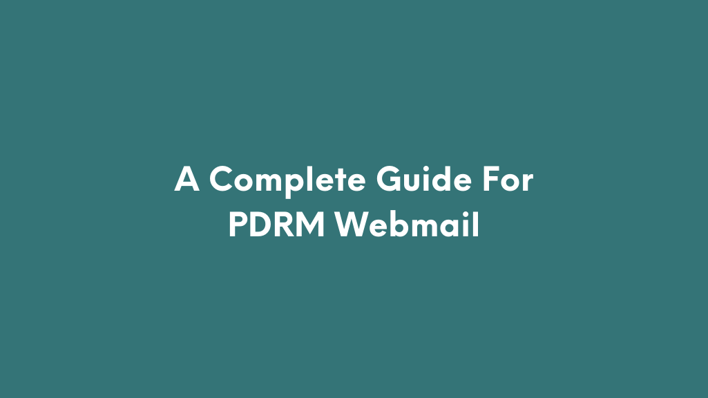 PDRM Webmail