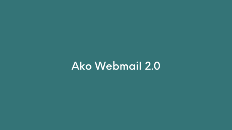 Ako Webmail 2.0